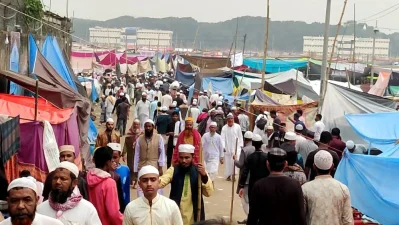 বিশ্ব ইজতেমা ময়দান ধর্মীয় নগরীতে পরিণত হয়েছে। ছবি: খবর সংযোগ