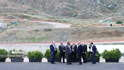 প্রকল্প এলাকায় ইরান ও আজারবাইজানের কর্মকর্তারা