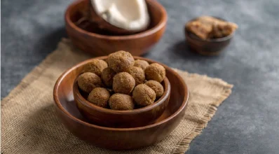 খেজুর গুড়ের নারিকেল নাড়ু