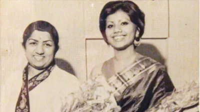 লতা মঙ্গেশকরের সঙ্গে রুনা লায়লা