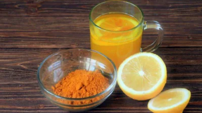 লেবু এবং হলুদ
