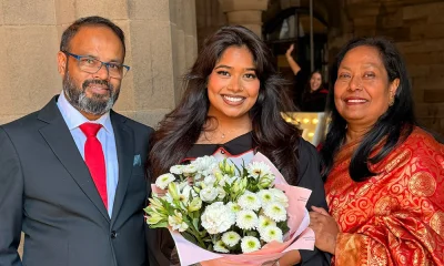বাবা মায়ের সাথে চিকিৎসক তাজরা সাবের