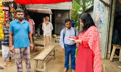 ভ্রম্যমান আদালত পরিচালনা করেন উপজেলা সহকারী কমিশনার (ভূমি) ও নির্বাহী ম্যাজিস্ট্রেট জাকিয়া সরওয়ার লিমা। ছবি- খবর সংযোগ
