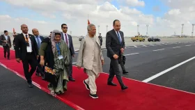 মিশরে পৌঁছেছেন প্রধান উপদেষ্টা