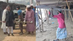 চলছে ইজতেমা ময়দানের প্রস্তুতি