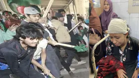 ডিএমপি কমিশনারের কার্যালয়ে ‘আদিবাসী’ ছাত্র-জনতার প্রতিবাদ