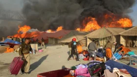 ভারতের কুম্ভমেলায় সিলিন্ডার বিস্ফোরণ, ১৮ তাঁবুতে অগ্নিকাণ্ড