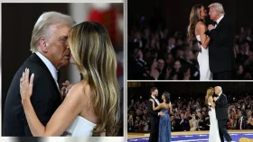 মেলানিয়ার সঙ্গে নাচলেন ট্রাম্প