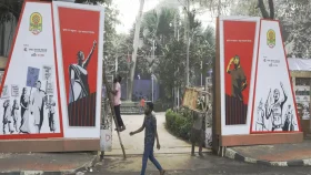 পর্দা উঠল বইমেলার, নজর কাড়ছে ‘জুলাই চত্বর’