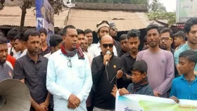 প্রধান শিক্ষককে অপসারণের দাবিতে সাতক্ষীরায় মানববন্ধন