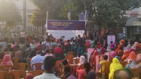 হাসিনার বিচারের দাবিতে শাহবাগে নারী সমাবেশ
