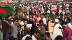 ‘জাতীয় নাগরিক পার্টি’র সমাবেশ চলছে, লোকারণ্য মানিক মিয়া এভিনিউ