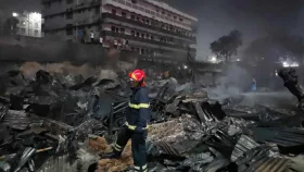 আগুনে পুড়ল গাবতলীর শাহী মসজিদ বস্তি