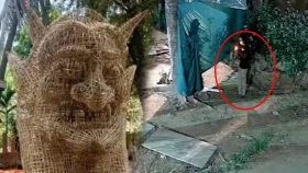 ফ্যাসিস্টের মুখাকৃতিতে আগুন দেওয়া ব্যক্তি শনাক্ত