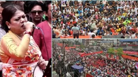 বিএনপির শ্রমিক সমাবেশ দুপুরে, মঞ্চে গান গাইছেন শিল্পীরা