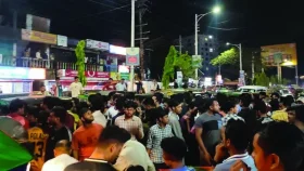 শাবিপ্রবি শিক্ষার্থীদের সড়ক অবরোধ