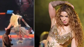 পারফরম্যান্সের সময় মঞ্চে পড়ে গেলেন শাকিরা