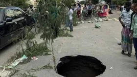 রাজধানীতে ‘রহস‍্যজনক’ গর্ত, যা জানা গেলো