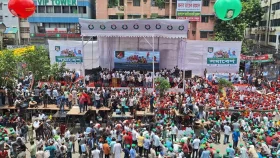 নেতাকর্মীদের মিছিলে-স্লোগানে মুখর নয়াপল্টন