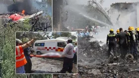 গুজরাটে যাত্রীবাহী বিমান বিধ্বস্ত, শতাধিক মরদেহ উদ্ধার