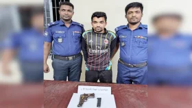 ঝিকরগাছায় বিদেশি পিস্তলসহ গ্রেপ্তার ১