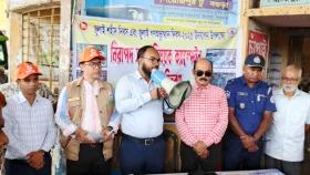 পিরোজপুরে জুলাই শহীদ দিবস উপলক্ষে নিরাপদ সড়ক বিষয়ক ক্যাম্পেইন