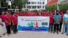 সাতক্ষীরায় জুলাই গণঅভ্যুত্থান দিবস উপলক্ষে প্রতীকী ম্যারাথন