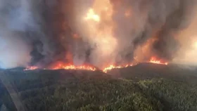 কানাডায় দাবানল, ধোঁয়ায় আচ্ছন্ন নিউইয়র্ক!