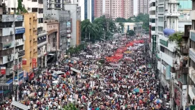 গণঅভ্যুত্থানের প্রথম বর্ষপূর্তিতে নয়াপল্টনে বিএনপির ‘বিজয় র‍্যালি’