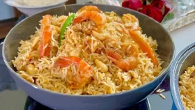 ছুটির দিনে চিংড়ি পোলাও