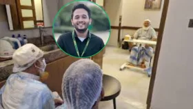 জামায়াত আমিরকে দেখতে হাসপাতালে শহীদ মুগ্ধের বাবা