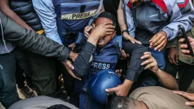 গাজায় নিহত সাংবাদিকের দাফন সম্পন্ন