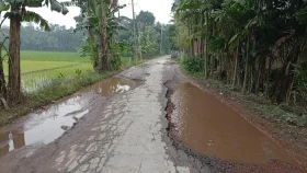 কিশোরগঞ্জ পৌরসভার রাস্তার বেহাল দশা, ভোগান্তি চরমে