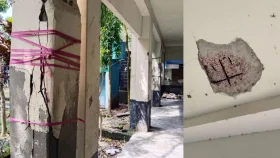 সাতক্ষীরায় ঝুঁকিপূর্ণ ভবনে পাঠদান, আতঙ্কে শিক্ষার্থী-অভিভাবকরা