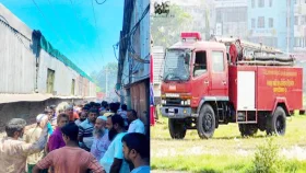 আড়াইহাজারে টেক্সটাইল মিলে আগুন