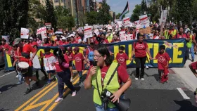 বিক্ষোভে উত্তাল ওয়াশিংটন ডিসি