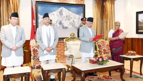নেপালের নতুন প্রধানমন্ত্রী সুশীলা কার্কির শপথ