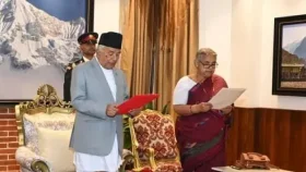 নেপালে সংসদ ভেঙে মার্চে নির্বাচনের ঘোষণা অন্তর্বর্তী সরকারের