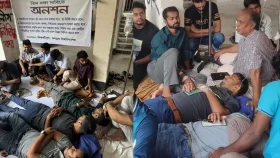 জকসুসহ তিন দাবিতে জবির ৫ শিক্ষার্থী ২৯ ঘন্টা অনশনে