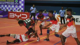 জাতীয় কাবাডির সুরমা জোনের সেমিতে লড়াইয়ে চার জেলা