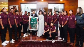 বাংলাদেশ নারী ক্রিকেট দলকে সংবর্ধনা দিলো ভারতীয় হাইকমিশনার