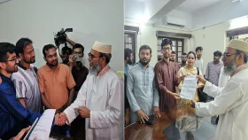 রাকসু নির্বাচন সুষ্ঠু করতে ছাত্রশিবির ও ছাত্রদলের স্মারকলিপি 