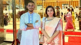 বাগছাস নেত্রী জেদনীর সঙ্গে এনসিপি নেতা হান্নান মাসউদের বাগদান সম্পন্ন 