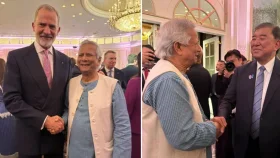 ট্রাম্পের সংবর্ধনা অনুষ্ঠানে ড. ইউনূস