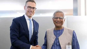 ফিনল্যান্ডের প্রেসিডেন্টের সঙ্গে প্রধান উপদেষ্টার বৈঠক