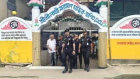 দুর্গাপূজা ঘিরে খাগড়াছড়িতে র‍্যাবের টহল