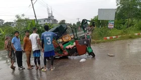 গাজীপুরে ট্রাকচাপায় অটোরিকশার ২ যাত্রী নিহত