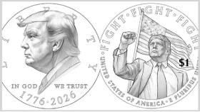 এবার মার্কিন মুদ্রায় ট্রাম্পের ছবি