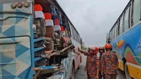 ঢাকা-মাওয়া এক্সপ্রেসওয়েতে দুই বাসের সংঘর্ষ, নিহত ১