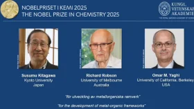 রসায়নে নোবেল পেলেন তিন বিজ্ঞানী